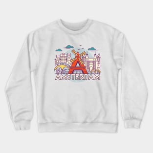 Amsterdam City Crewneck Sweatshirt